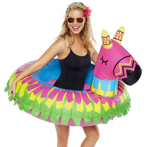 BigMouth Inc. Donkey Party Pinata Pool Float - Hilarious Pool Float Measuring Over 4ft Wide, Patch Kit Included - Funny Inflatable Vinyl Summer Pool or Beach Toy, Makes a Great Gift