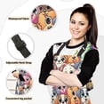 thumbnail image 2 of 5 Pcs Kitchen Set Heat Resistant Oven Mitts and Non-Slip Pot Holders with Adjustable Cooking Apron Cute Dogs Head, 2 of 6