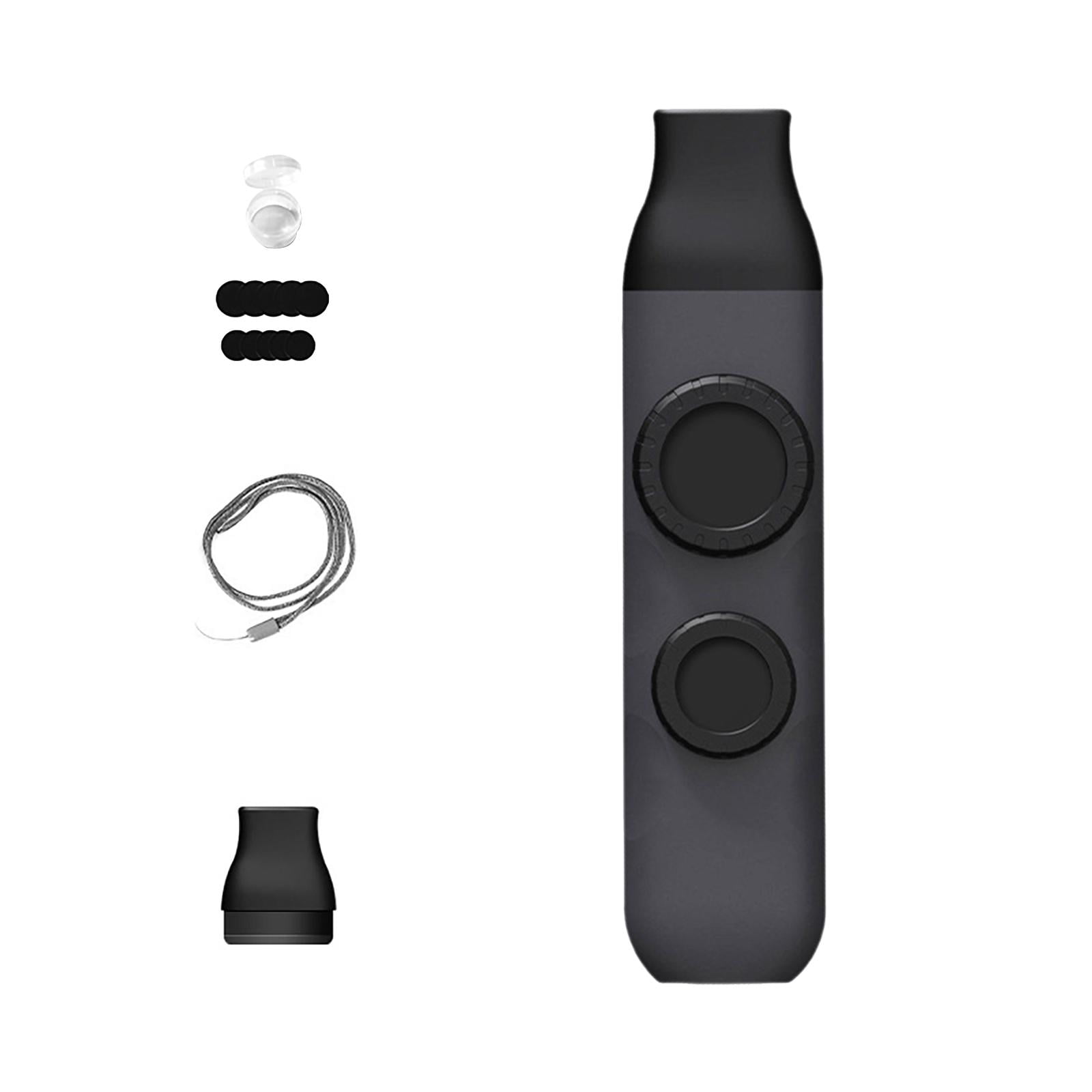 Lazsy Kazoo Adjustable Tone Musical Accompaniment Portable Professional Harmonica with black