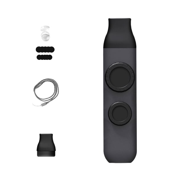 Kazoo Tono Ajustable Acompañamiento Musical Armónica Profesional Portátil con negro