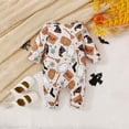 thumbnail image 6 of Weebloom Baby Halloween Outfits Girl Cartoon Cute Printing Pullover Romper Jumpsuit Clothes 0-3 Months, 6 of 8