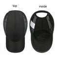 thumbnail image 4 of Gorra de Béisbol Transpirable para Hombre y Mujer, Ideal para Actividades Al Aire Libre | Hebilla Ajustable | Material de Poliéster | Banda Interior Absorbente | Negra | 1 Unidad, 4 of 6