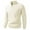 Beige, variant on uikmnh Mens Sweater Half Zip High Neck Pullover Sweater Coat Soft Warm Knitted Top Casual Winter Wear Comfortable Lined Jacket Size:3XL