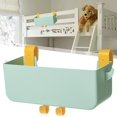 thumbnail image 3 of Organizador de mesita de noche colgante, caja de almacenamiento para dormitorio, barandilla de cama Verde, 3 of 9