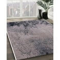 thumbnail image 3 of Ahgly Company Machine Washable Indoor Rectangle Industrial Modern Silver Pink Area Rugs, 8' x 12', 3 of 7