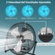 thumbnail image 5 of Costway Ventilador de Piso de Alta Velocidad con Ángulo de Inclinación Ajustable de 145° y Aspas de Metal para Sótano Garaje 62 x 20 x 59 cm Negro, 5 of 10
