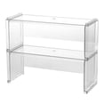 thumbnail image 2 of set de 2 organizadores apilables 27 x 9.4 x 11 cm transparente, 2 of 6