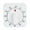 White, variant on 60 Minutes Kitchen Cook Square Timer Mechanical Countdown Alarm Clock Reminder