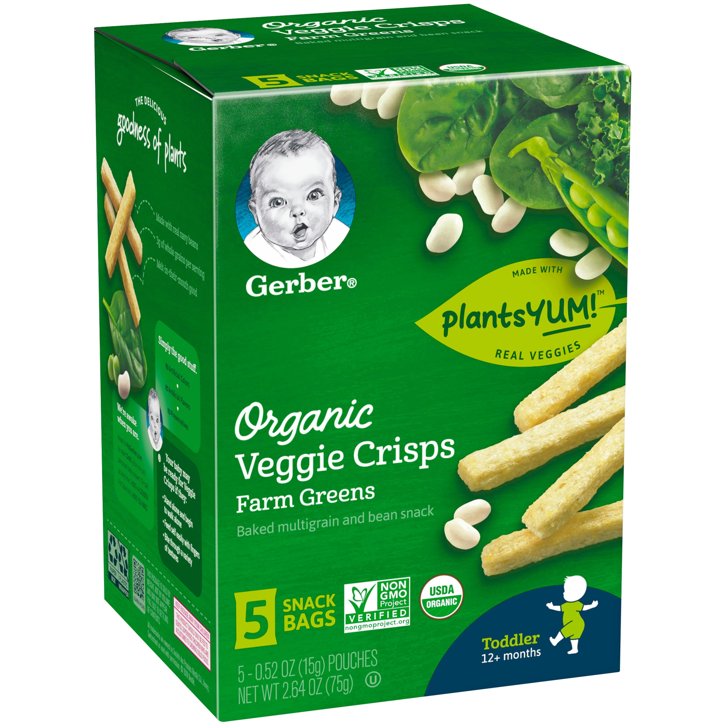 Gerber organic store veggie crisps