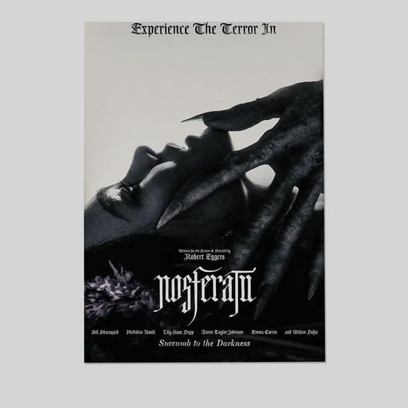 Movie Poster - Nosferatu 2024 Horror Movie Poster- Vintage Style - Size 24x36 - Postora