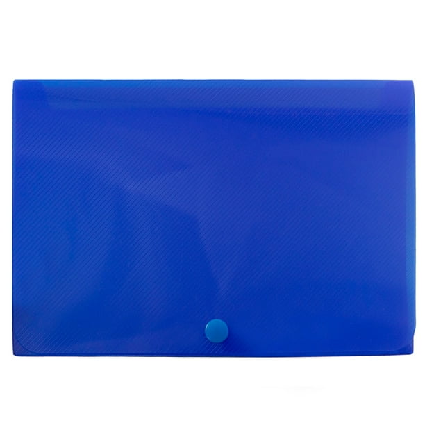 JAM Plastic Index Card Case, 8.4x5.8x1.4, Blue, 1/Pack