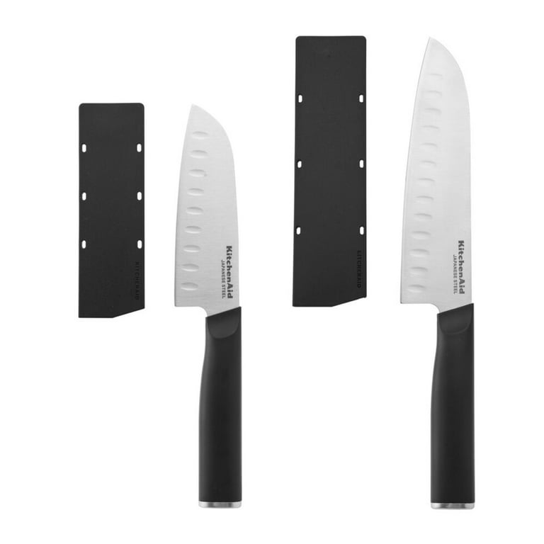 Wusthof Classic 2-piece Santoku Knife Set Black 5 and 7 Knives 
