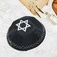 thumbnail image 5 of Israel Kippah Hat for Men Women Embroidery Star Kippah Hat Judaism Headdress, 5 of 9