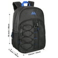 thumbnail image 3 of Summit Ridge Single Multi-Pocket Bungee Cord Backpack for Travel and Commuting in Black, 3 of 5