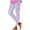 Purple-c, variant on Kcolen Women's High Waisted Leggings Tummy Control Yoga Pink Ribbon Print Pants Soft Cancer Awareness Leggings for Women