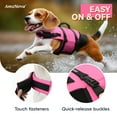 thumbnail image 5 of Dog Life Jacket Dog Life Vest for Swimming Puppy Float Vest Pet Swimming Vest Water Jacket Lifejacket Swim Lifejacket for Boarding Pool Durable Handle PFD XS Pink, 5 of 5