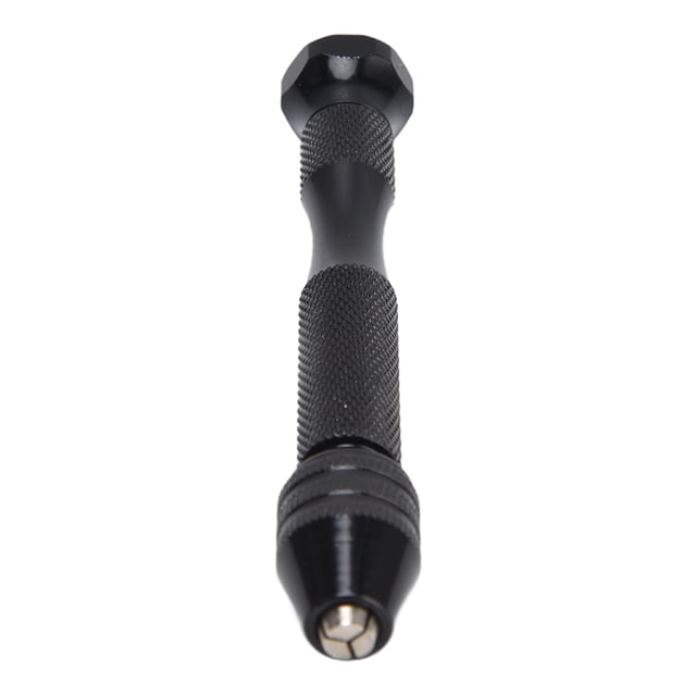 Twist Hand Drill Chuck, Light Weight Non Rust Aluminum Alloy Portable Pin Vise Tool 0.3-3.4mm Clamping Range For Model Punching For Amber For Craft