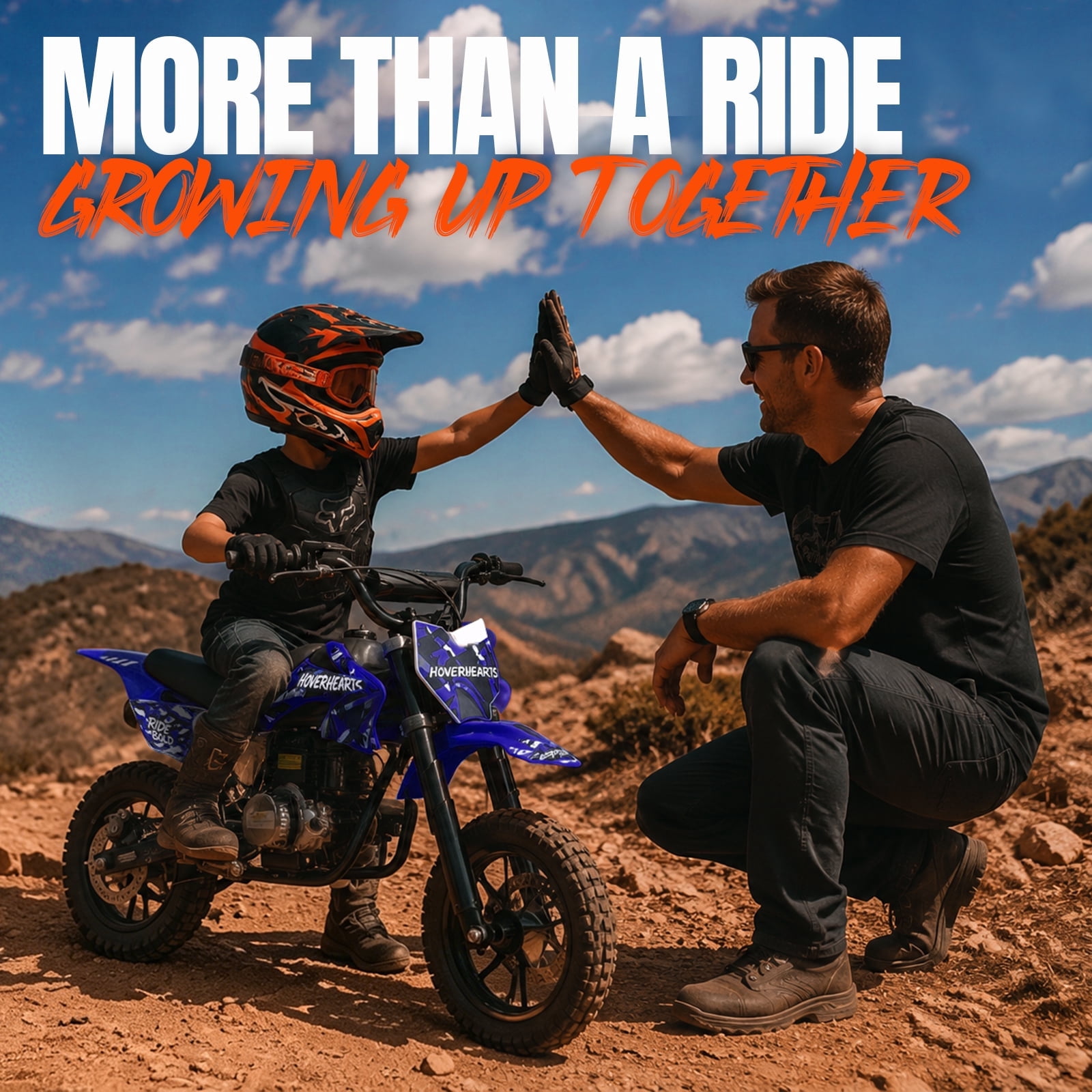 4-Stroke Gas Dirt Bike,39cc Gas Powered Off-Road Mini Bike,Mini Dirt Bike with 20mph Max Speed & 27 miles Max Range,Adjustable Suspension, Dual Disc Brakes,Epa Certified