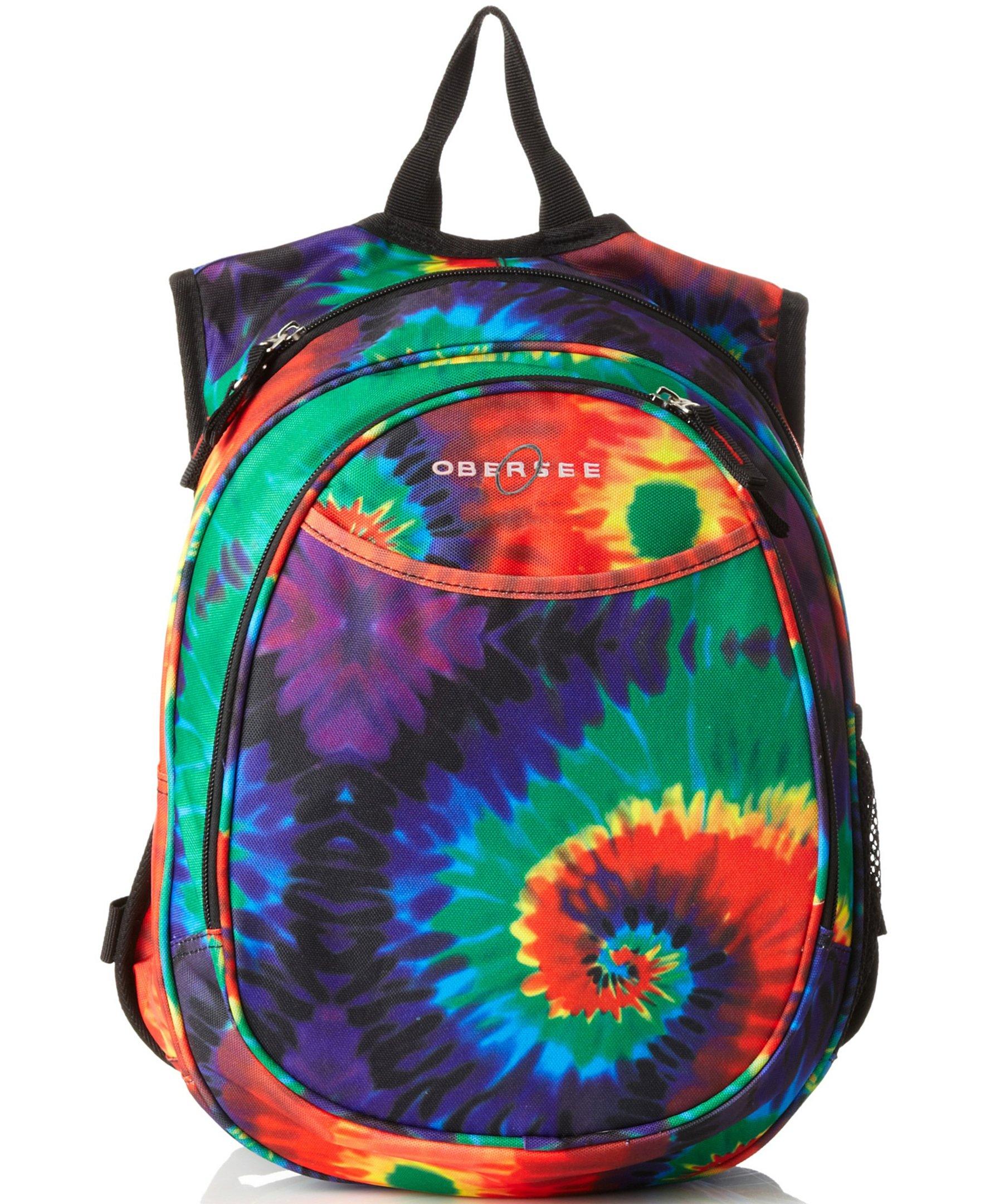 O3KCBP011 Obersee Mini Preschool All-in-One Backpack for Toddlers and Kids with integrated Insulated Cooler | Tie Dye - image 1 of 3