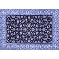 thumbnail image 1 of Ahgly Company Machine Washable Indoor Rectangle Persian Blue Traditional Area Rugs, 2' x 5', 1 of 4