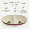 thumbnail image 3 of Spode Christmas Tree Tartan Divided Dish, 13-Inch Round Festive Holiday Serveware, Fine Porcelain Christmas Tableware for Dinner Parties, Holiday Entertaining - Seasonal Platters & Decorative Trays, 3 of 7