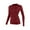 Wine, variant on yillto Women Thermal Top Base Layer Shirts Mock Neck Pullover Long Sleeve Underwear Warm Tops for Womens
