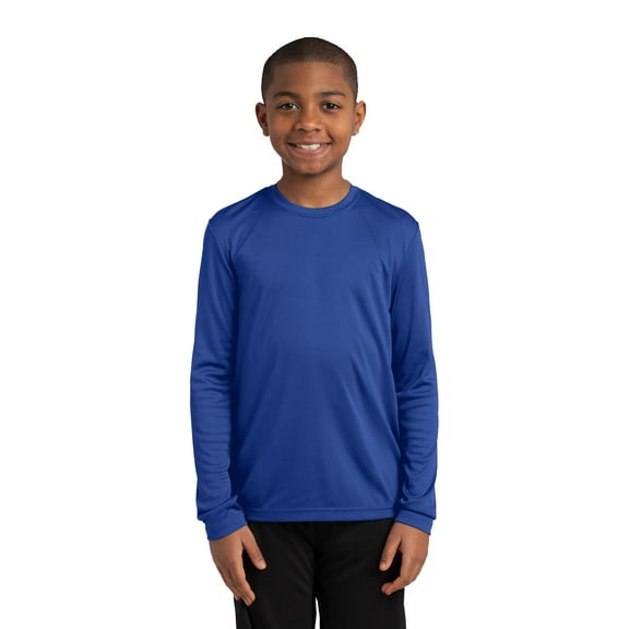 Sport-Tek Long Sleeve Tee (YST350LS) True Royal, XS