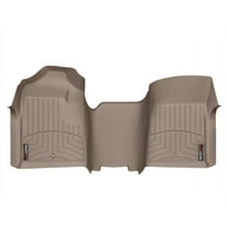 WeatherTech Custom Fit FloorLiners compatible with Silverado, Sierra, Silverado 1500, Sierra 1500 - 1st Row - Over The Hump, Tan