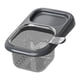 thumbnail image 5 of Cesta coladora para fregadero, rejilla de almacenamiento para esponja de grifo, ahorra espacio y recogedor de residuos de alimentos. Negro Gris, 5 of 9