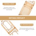 thumbnail image 3 of Unfinished Wood Door Window Piece Blank Wood Slice Children DIY Craft Prop, 3 of 8