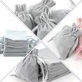 thumbnail image 3 of CTIRCHIU 6 Pcs Drawstring Bags Small Cloth Grey for Organization Women, 3 of 8