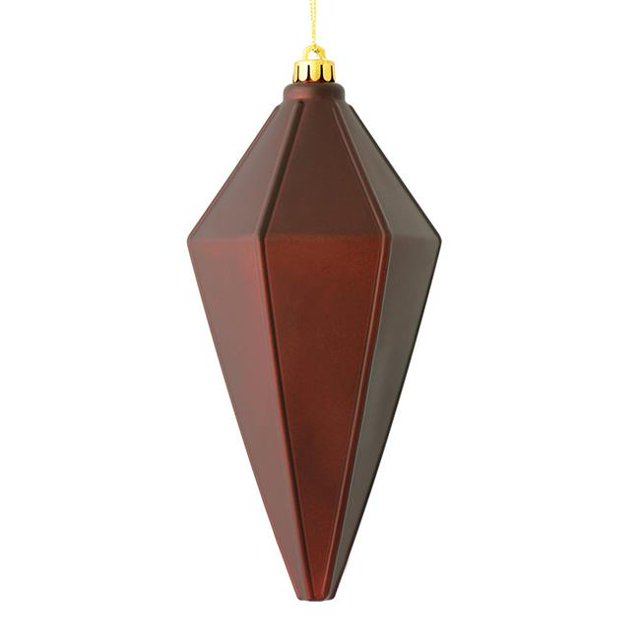 Vickerman M183065M 7 in. Burgundy Matte Lantern Christmas Ornament 4 per Bag