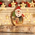 thumbnail image 2 of Decoración De Iluminación De Navidad Led Adorno Colorido De Navidad De Madera Luz De Hadas De Navidad Luminosa Para Fiesta De Dormitorio De Navidad sonducket HA027474-02, 2 of 6