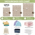 thumbnail image 3 of Livhil 16 Combo Vacuum Storage Bags with Electric Pump, Reusable Travel Vacuum Storage Bags for Clothes Compression, Space Saver Travel Essentials (Beige leopard), 3 of 8