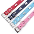 thumbnail image 4 of Puppy PU Leather Dog Leash Durable Animal Accessories Pet Collars Pet  Supplies Dog Necklace RED M, 4 of 8