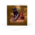 thumbnail image 5 of 3dRose, Vintage Halloween Black Cat, 12 Greeting Cards with envelopes, 5 of 7