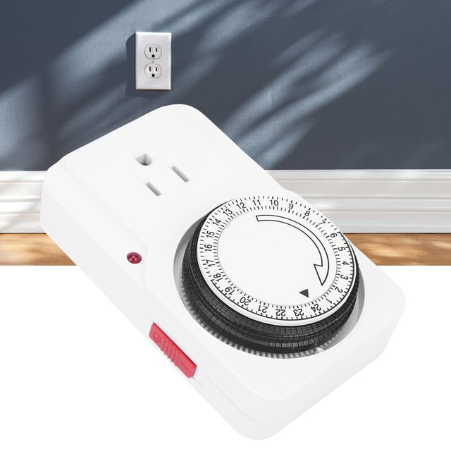 24 Temporizador Mecánico De 24 Horas Intervalos De 15 Minutos Temporizador De Salida Mecánico Programable Para Dispensador De Agua Calentador De Agua Aire Acondicionado Olla