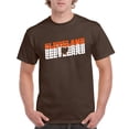 thumbnail image 2 of UGP Campus Apparel Cleveland Retro Repeat - Sports Team City Pride Tailgating T Shirt - Medium - Dark Chocolate, 2 of 6