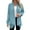 Sky Blue, variant on LYXSSBYX Cardigans for Women Clearance Women's Irregular Hem Fashion Long Sleeve Cardigan Solid Loose Long Coat