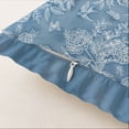 thumbnail image 3 of Ensemble de 2 Housses de Coussin en Sergé de Coton Vargottam - Imprimé Floral, 16x16 Housses de Coussin à Volants avec Fermeture Éclair Cachée, Imprimé Réversible, Décor Rustique de Ferme, 3 of 6