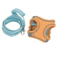 thumbnail image 3 of Kitten Vest Harnesses, Escape Proof Adjustable Color Blocked Soft Reflective Cat Vest Harnesses And Leash  For Walking For Pets For Outdoor Blue Orange,Blue Pink,Yellow Green, 3 of 8