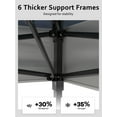 thumbnail image 6 of Huisuilinss Outdoor Gazebo,13FT Pop Up Canopy Tent,Instant Gazebo Tent,Outdoor Canopy Shelter,Sun Shade With 2 Tiers Roof & Mosquito Netting For Patio Lawn Garden Backyard & Deck, 6 of 9