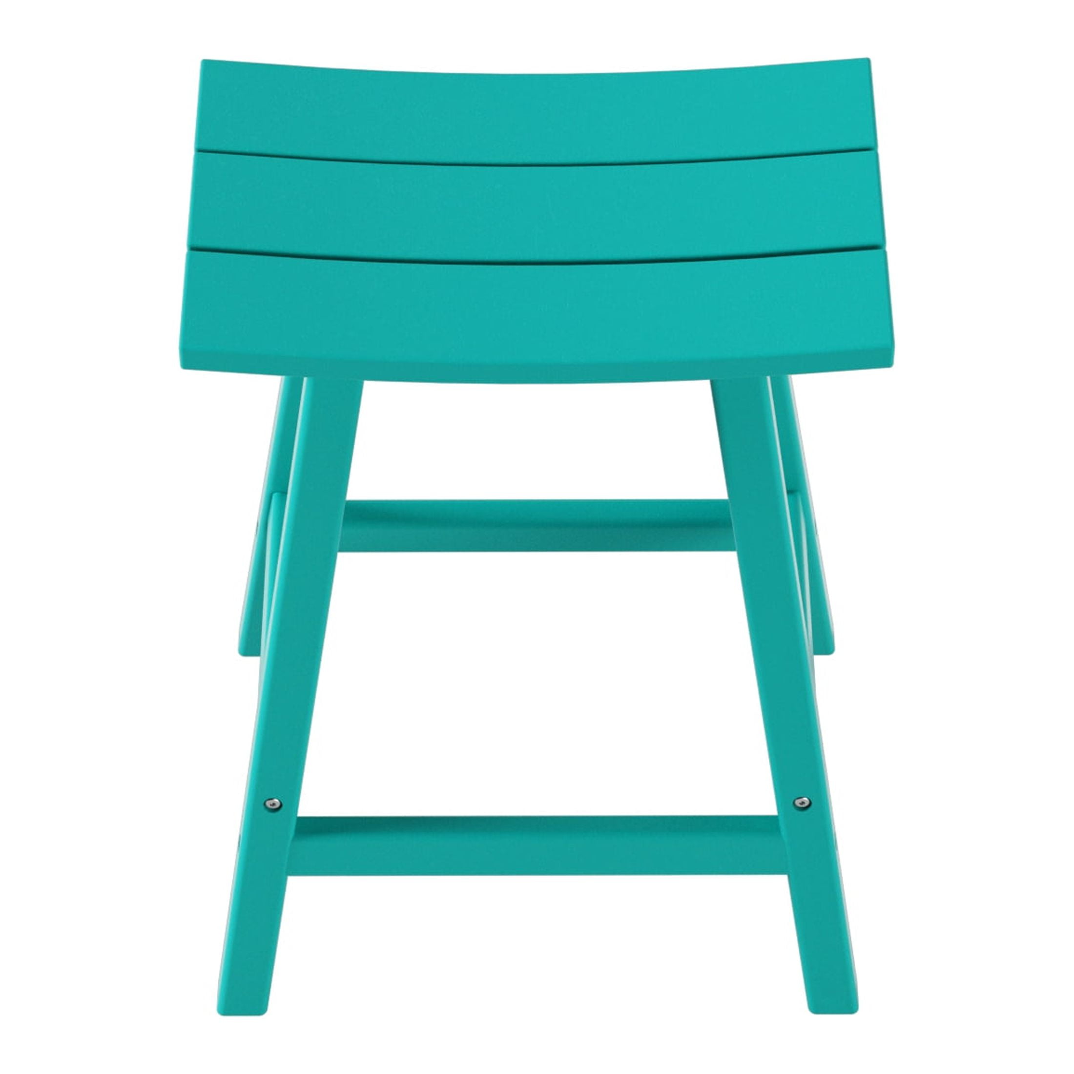 GARDEN 24" Inches Adirondack Plastic Outdoor Bar Stools for Patio, Turquoise
