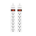 thumbnail image 1 of Monster 3001093 2.5 ft. 6 Outlets Power Strip, White, 1 of 3