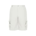 thumbnail image 5 of Jinhomg Big and Tall Cargo Shorts for Men Relaxed Fit Non-Iron Workout Shorts Moisture Wicking Quick Dry Work Short with Multi-Pockets White,L, 5 of 6