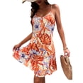 thumbnail image 3 of Gvmfive Women Summer Casual Sundress Boho Sleeveless Ruffles Mini Dress, 3 of 5