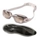 thumbnail image 2 of Gafas de natación antivaho, impermeables y a prueba de fugas con estuche para adultos. Gris plateado, 2 of 9