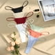 thumbnail image 3 of TrowBridge-bragas de satén de seda para mujer, ropa interior de encaje dulce, lencería Sexy, tangas acogedoras, Tanga caliente, calzoncillos deportivos, 3 of 4