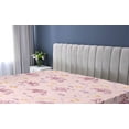thumbnail image 5 of Ambesonne Nature Fitted Sheet, Tropical-Like Flowers Plot, Full Size, Dried Rose and Earth Yellow, 5 of 5