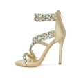 thumbnail image 4 of London Rag Korna Diamante Embellished Stiletto Heel Womens  Sandals, 4 of 14